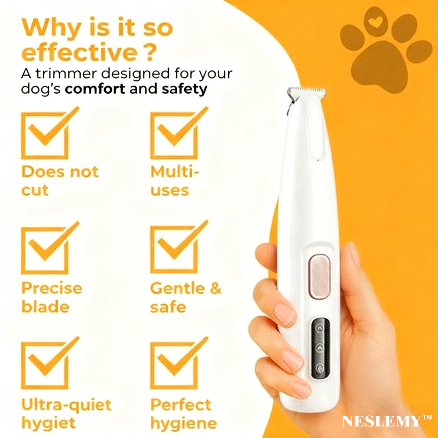 NESLEMY™ QuietPaws Paw Trimmer