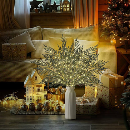 🎄 35" Christmas Lighted Norfolk Pine Branches