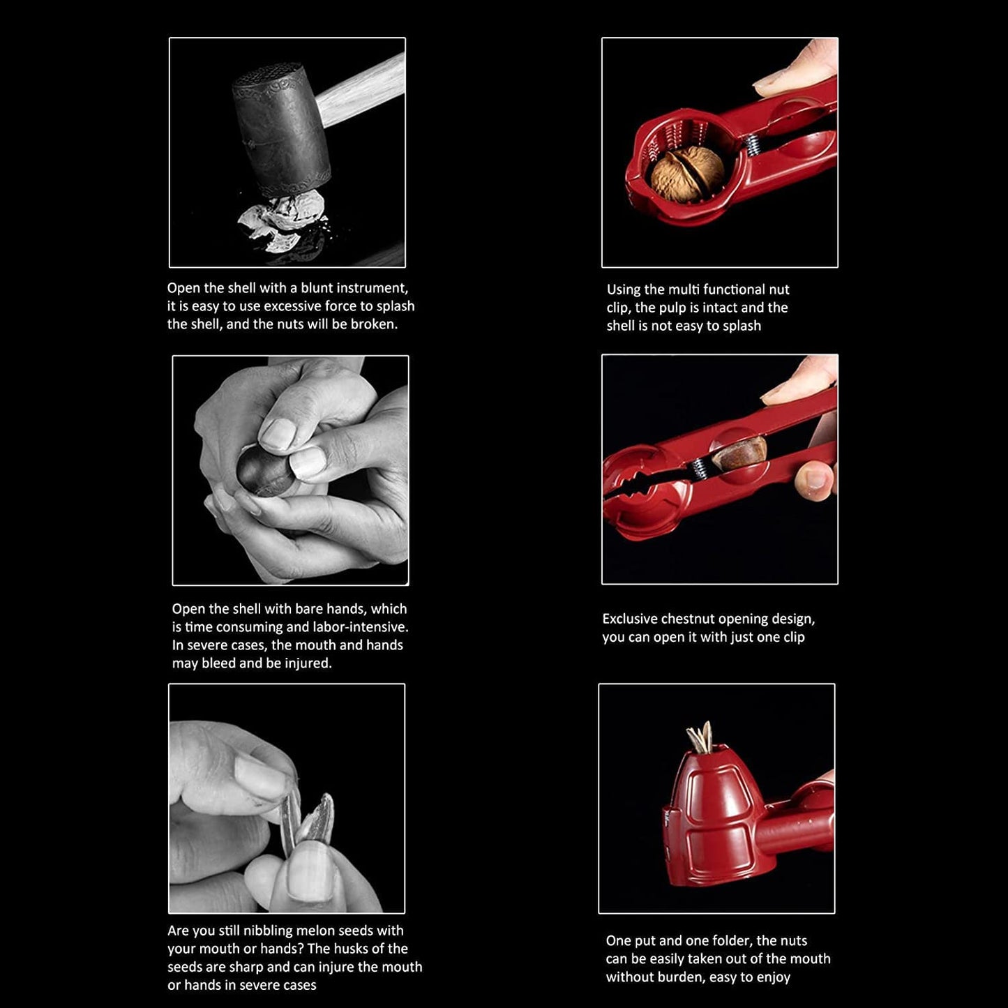 Multifunction Nutcracker with Non Slip Handle