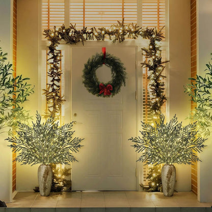 🎄 35" Christmas Lighted Norfolk Pine Branches