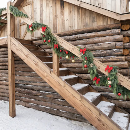 ✨Last Day 70% OFF＆FREE SHIPPING🎁 60FT Lighted Cedar Garland — Warm LED Christmas Decoration